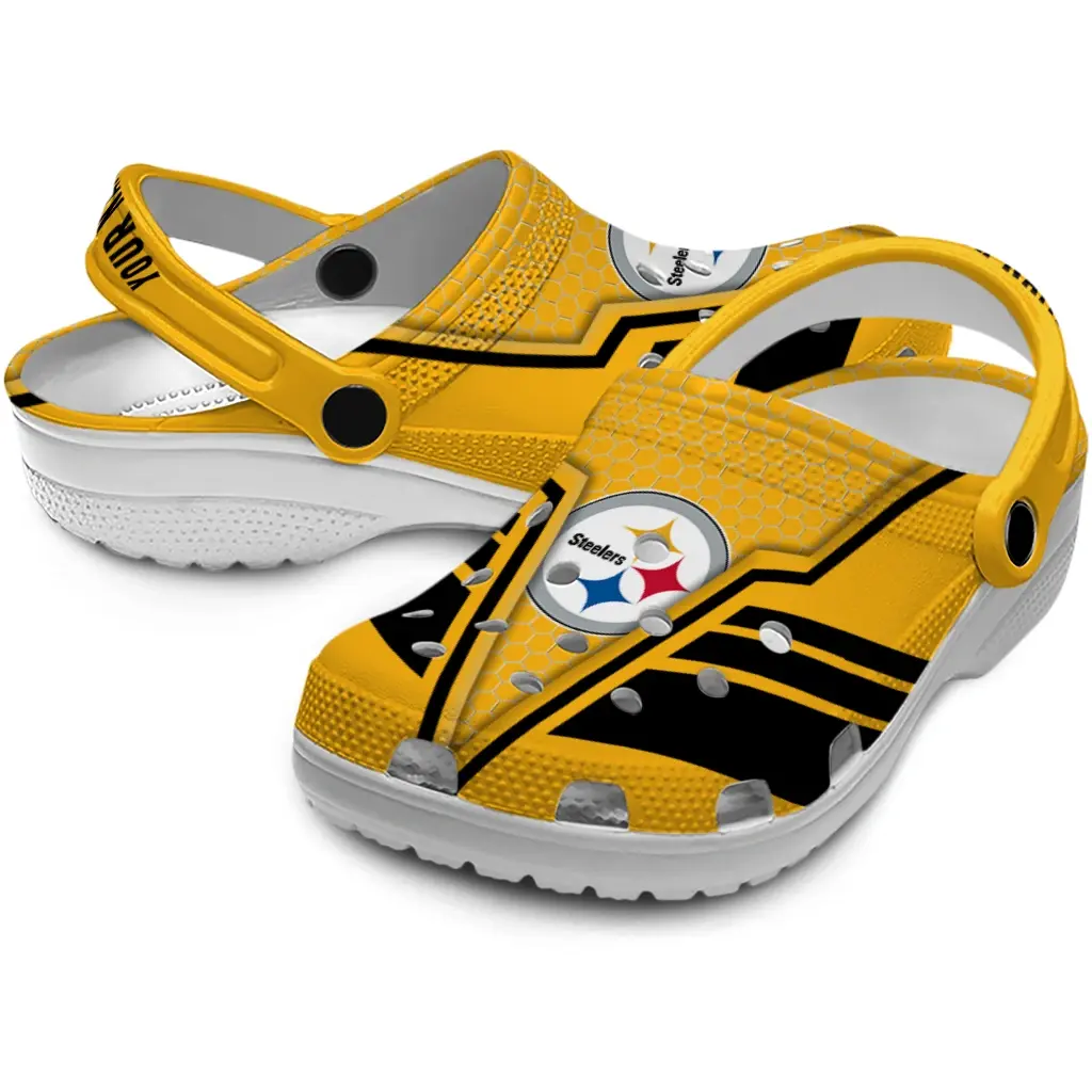 pittsburgh-steelers-clog-customized-hexagon-shield-gold-high-quality-1-1.webp
