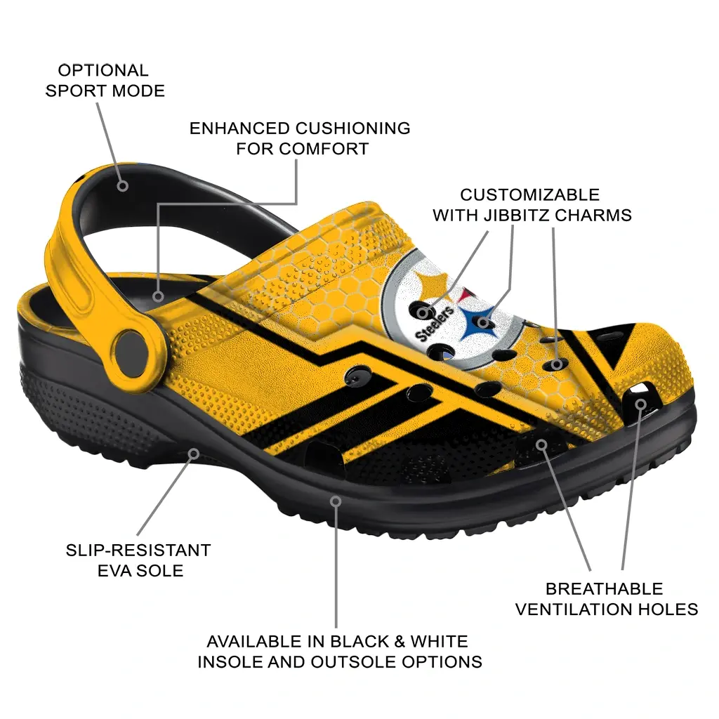 pittsburgh-steelers-clog-customized-hexagon-shield-gold-new-arrival-1-1.webp