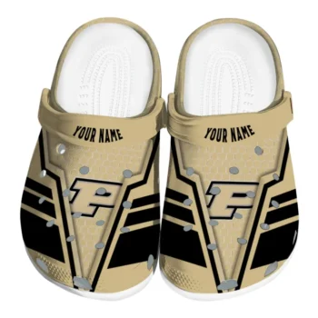 Purdue Boilermakers Clog - Customized Hexagon Shield Gold