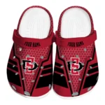 san-diego-state-aztecs-clog-personalized-hexagon-shield-red-best-selling-1-1.webp