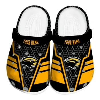 Southern Miss Golden Eagles Clog - Personalized Hexagon Shield Black