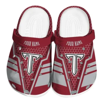 Troy Trojans Clog - Custom Hexagon Shield Red