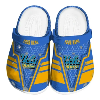 UCLA Bruins Clog - Personalized Hexagon Shield Blue