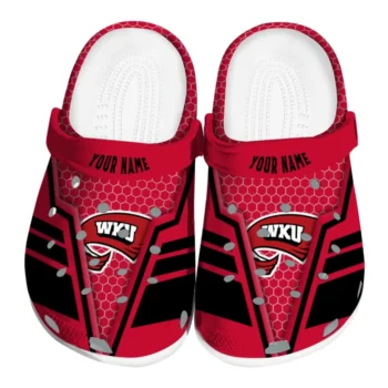 Western Kentucky Hilltoppers Clog - Custom Hexagon Shield Red