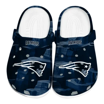 New England Patriots Fans Clogs Canyon Layers Dark Blue Best Selling