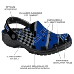 Air Force Falcons Clogs – Personalized Circuit Geometry Blue Black 1