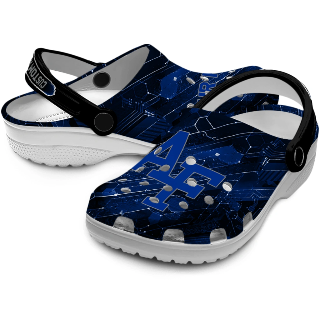 air-force-falcons-clog-personalized-circuit-geometry-blue-black-high-quality.webp
