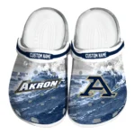 Akron Zips Clogs - Custom Wave Swirl Blue White 1 akron-zips-clog-custom-wave-swirl-blue-white-best-selling.webp