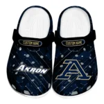 Akron Zips Clogs - Customized Circuit Geometry Blue Black 1 akron-zips-clog-customized-circuit-geometry-blue-black-best-selling.webp