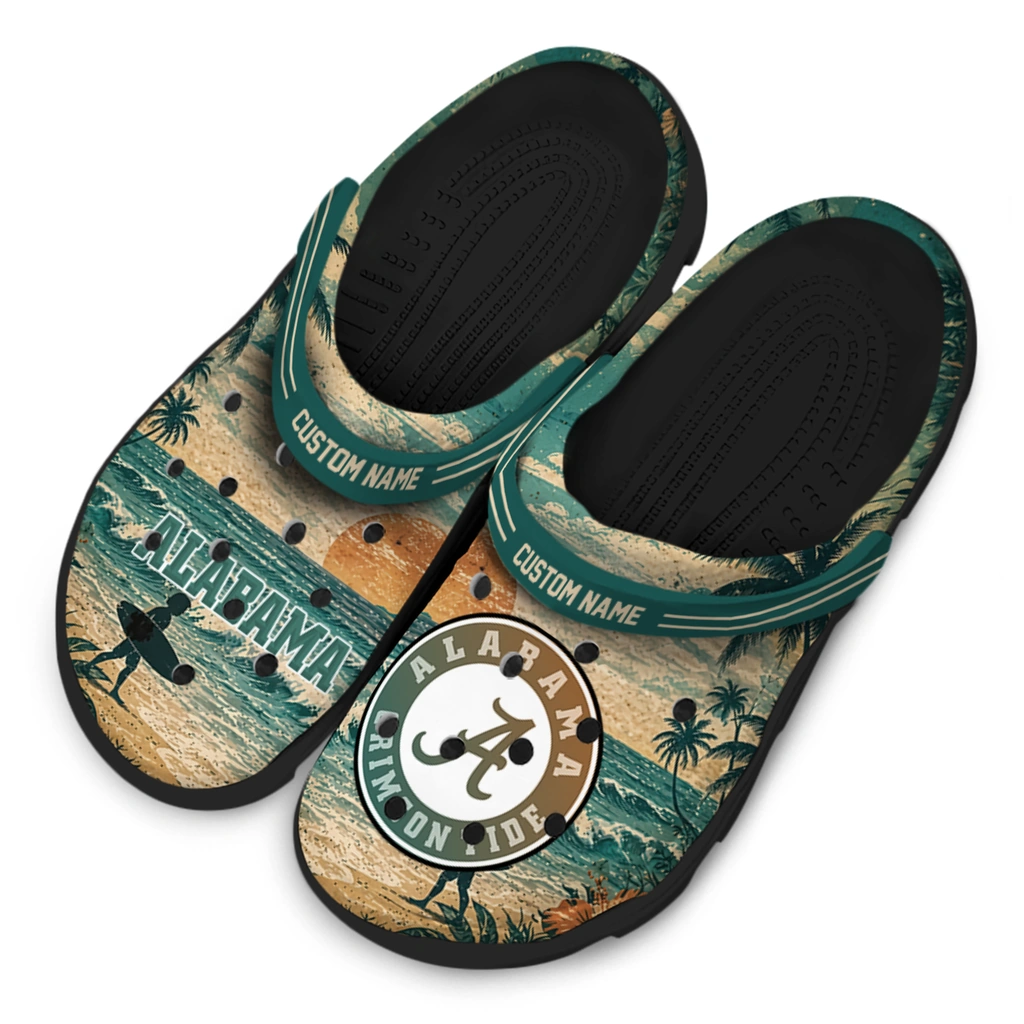alabama-crimson-tide-clog-personalized-wave-scene-fir-green-latest-model.webp