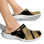 Anaheim Ducks Clogs – Customized Circuit Geometry Gold Black 1