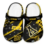 Appalachian State Mountaineers Clogs - Custom Checkered Streaks Black 1 appalachian-state-mountaineers-clog-custom-checkered-streaks-black-best-selling.webp