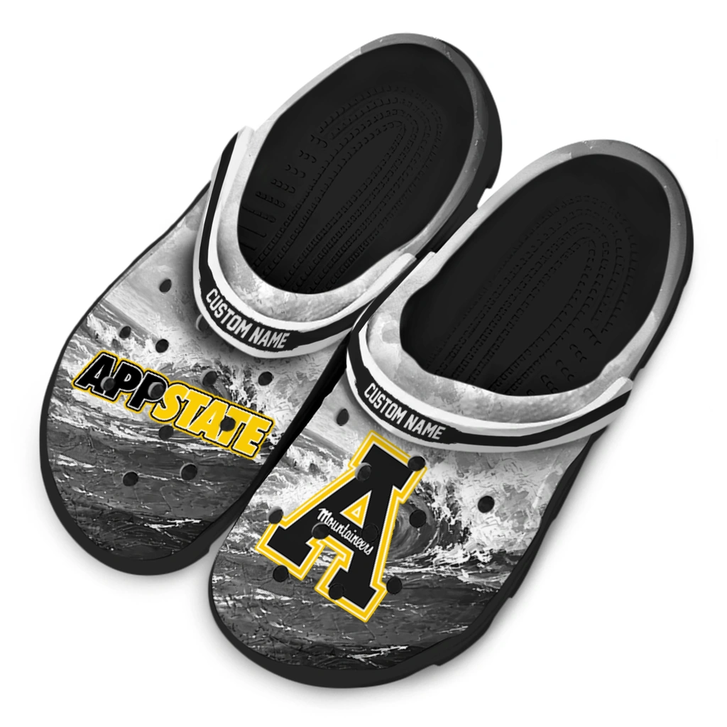 appalachian-state-mountaineers-clog-custom-wave-swirl-black-white-latest-model.webp