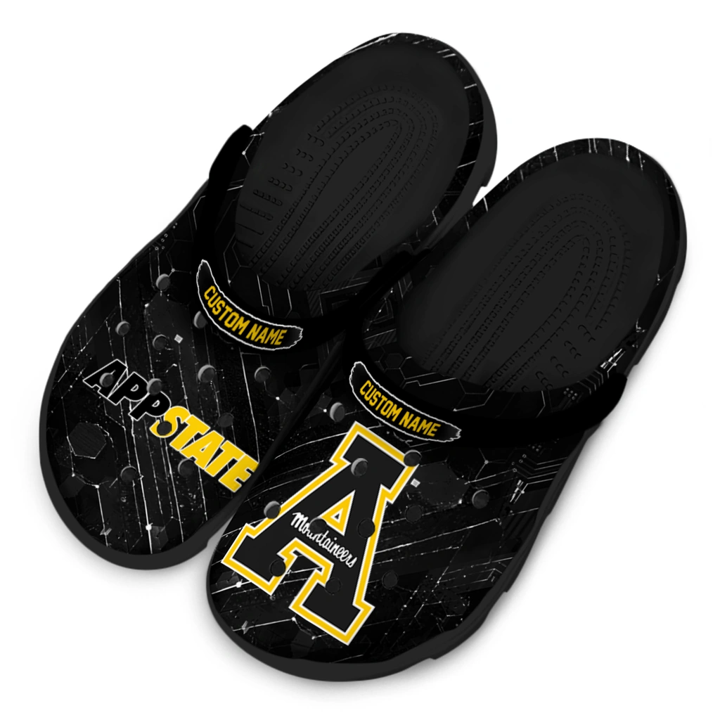 appalachian-state-mountaineers-clog-customized-circuit-geometry-black-latest-model.webp