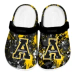 Appalachian State Mountaineers Clogs - Personalized Splatter Splash Black 1 appalachian-state-mountaineers-clog-personalized-splatter-splash-black-best-selling.webp