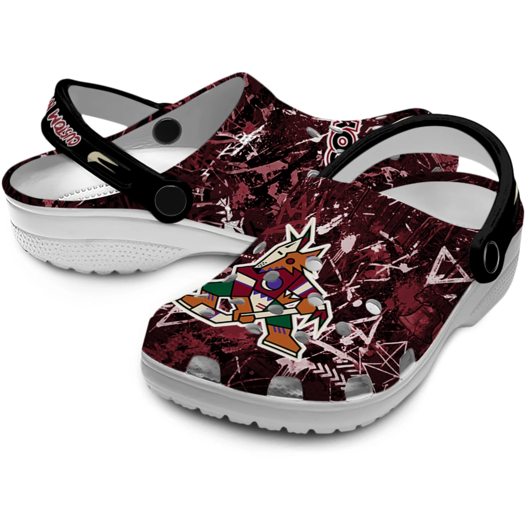 arizona-coyotes-clog-customized-graffiti-burst-red-black-high-quality.webp