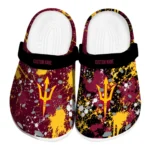 Arizona State Sun Devils Clogs - Personalized Splatter Splash Maroon Black 1 arizona-state-sun-devils-clog-personalized-splatter-splash-maroon-black-best-selling.webp