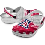 arizona-wildcats-clog-customized-wave-swirl-red-white-best-selling.webp
