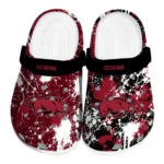 arkansas-razorbacks-clog-custom-splatter-splash-red-black-best-selling.webp