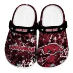 arkansas-razorbacks-clog-customized-graffiti-burst-red-black-best-selling.webp