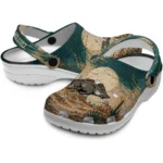 arkansas-razorbacks-clog-personalized-cracked-landscape-fir-green-beige-best-selling.webp