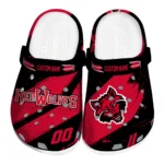 Arkansas State Red Wolves Clogs – Custom Circuit Geometry Scarlet Black 1
