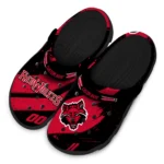 Arkansas State Red Wolves Clogs – Custom Circuit Geometry Scarlet Black 1