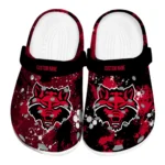 Arkansas State Red Wolves Clogs - Customized Splatter Splash Scarlet Black 1 arkansas-state-red-wolves-clog-customized-splatter-splash-scarlet-black-best-selling.webp