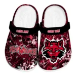 arkansas-state-red-wolves-clog-personalized-graffiti-burst-scarlet-black-best-selling.webp