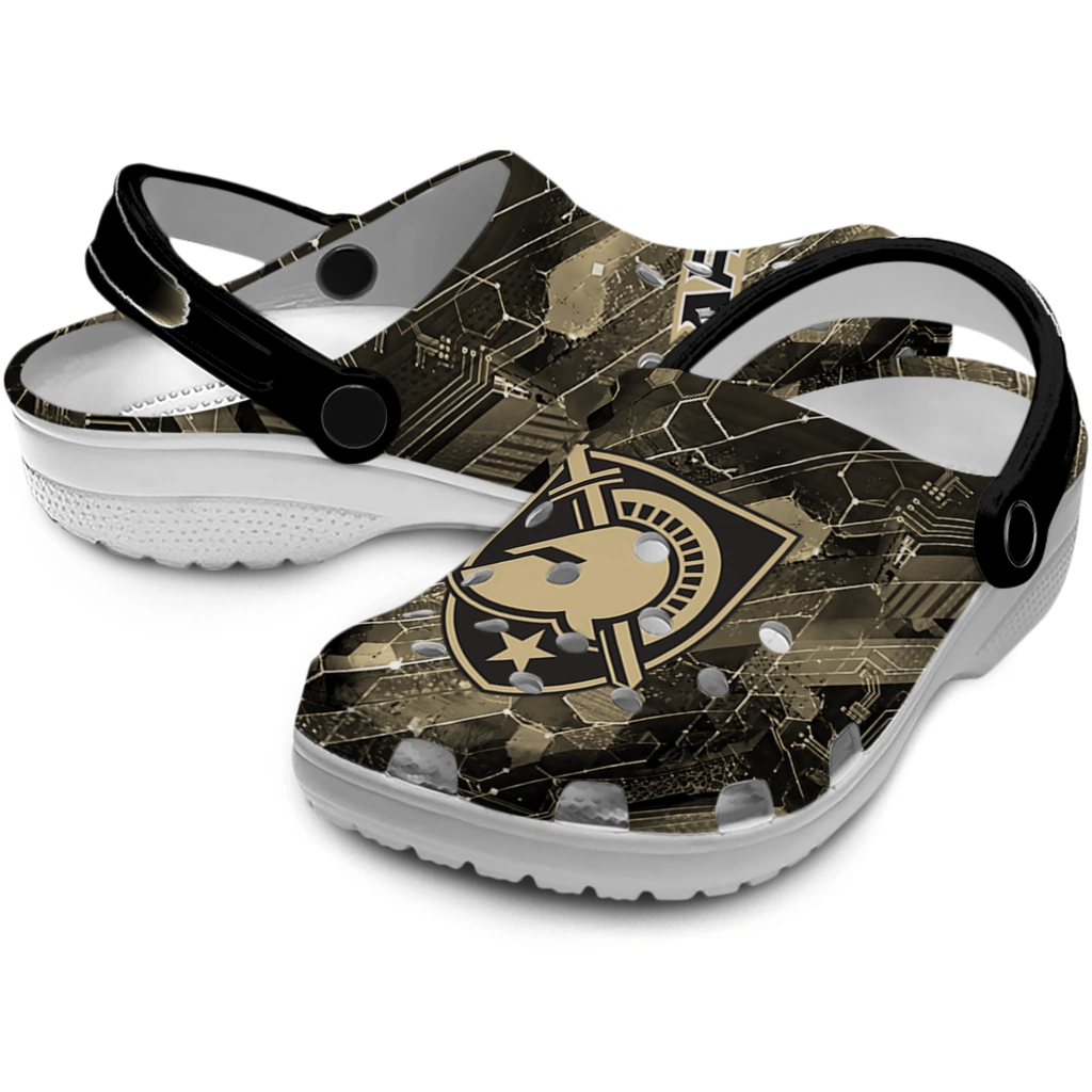 army-black-knights-clog-custom-circuit-geometry-gold-black-high-quality.webp