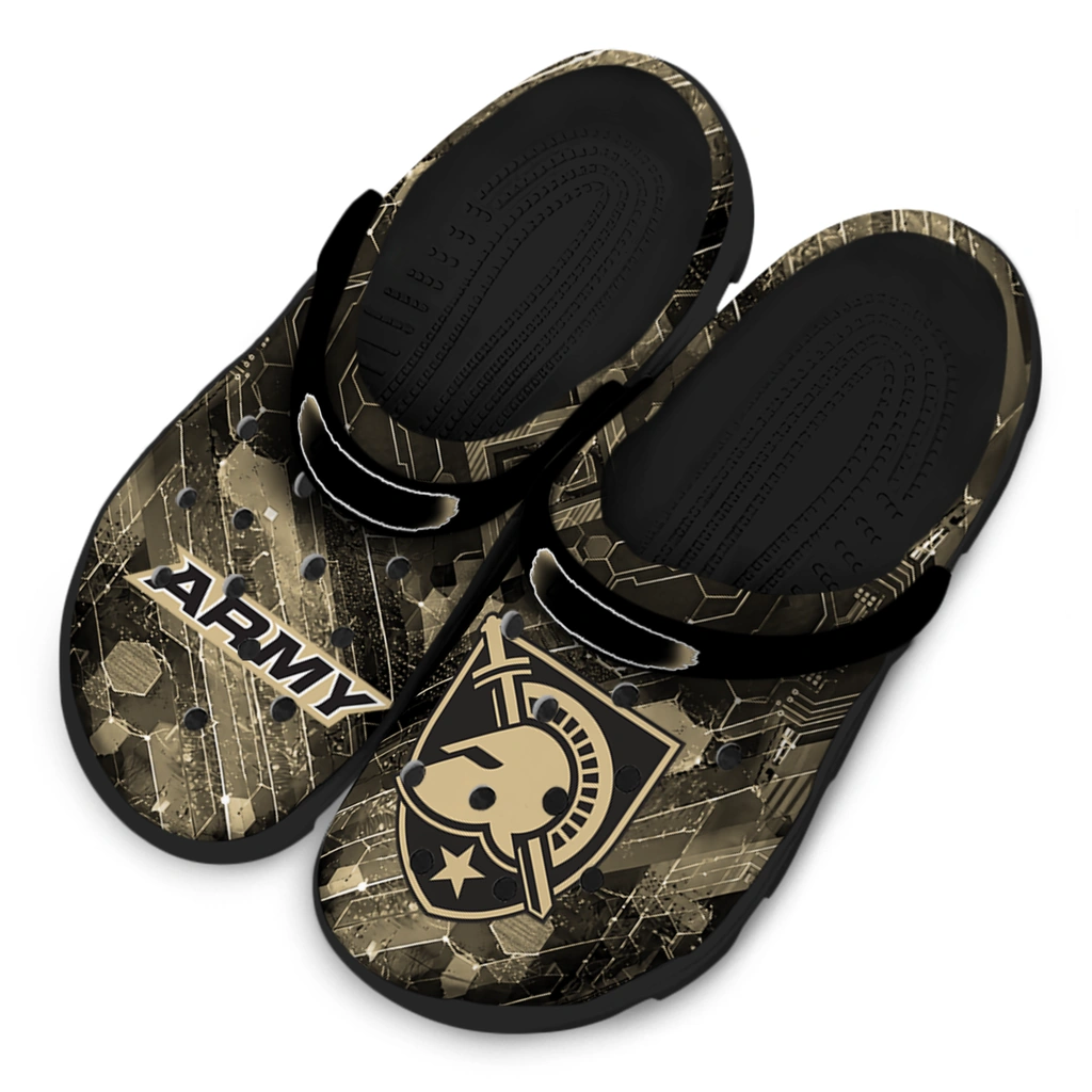 army-black-knights-clog-custom-circuit-geometry-gold-black-latest-model.webp