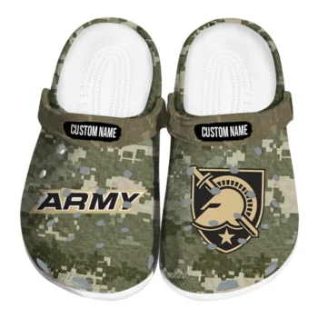 Army Black Knights Clogs - Custom Digital Camo Gold