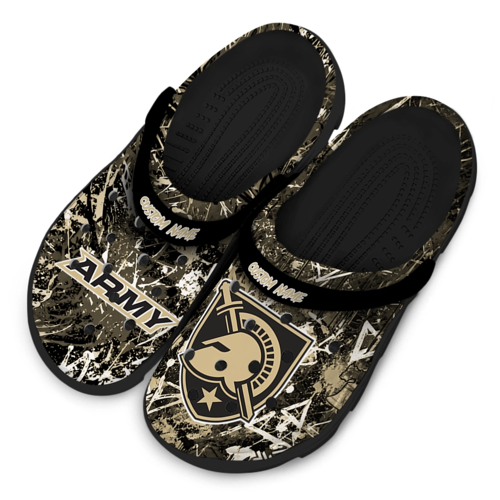 army-black-knights-clog-personalized-graffiti-burst-gold-black-latest-model.webp