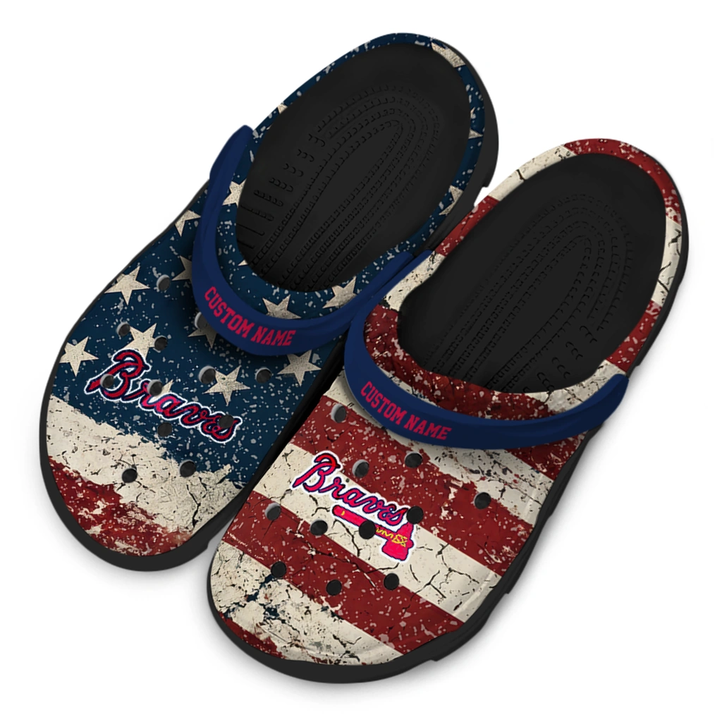 atlanta-braves-clog-custom-distressed-stripes-navy-red-blue-latest-model.webp