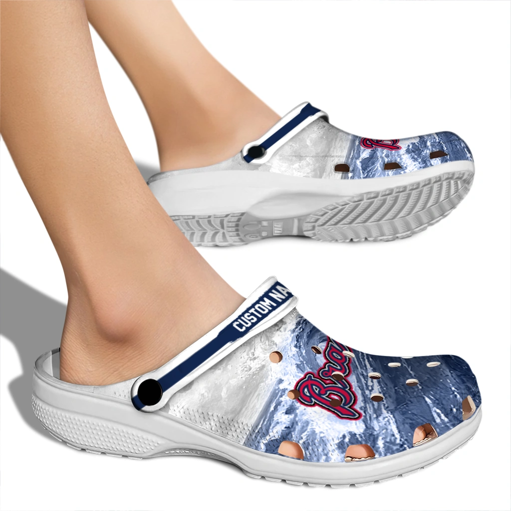atlanta-braves-clog-personalized-wave-swirl-navy-white-fashion-forward.webp