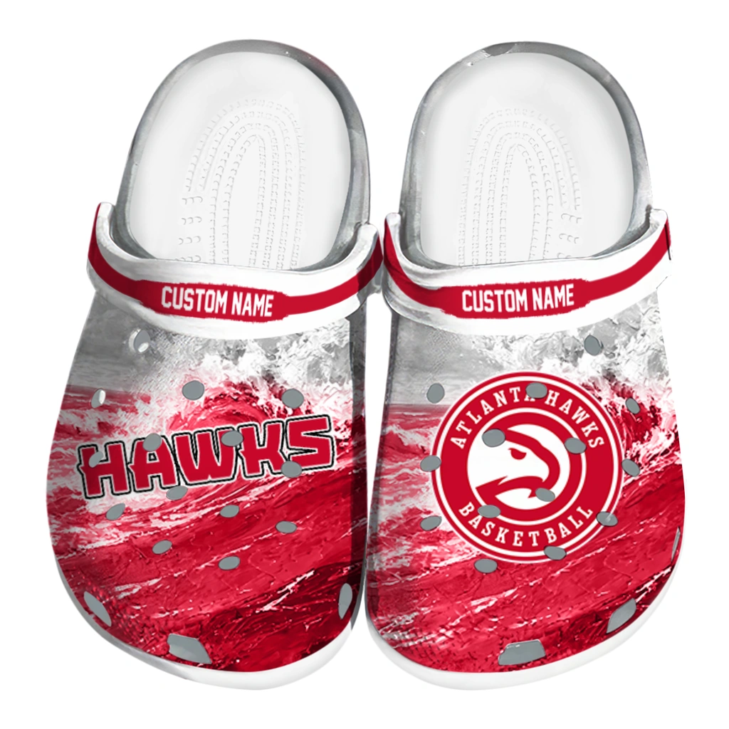 atlanta-hawks-clog-custom-wave-swirl-red-white-best-selling.webp atlanta hawks clog custom wave swirl red white best selling