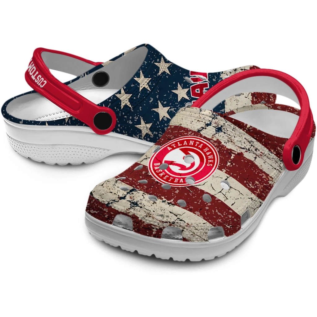 atlanta-hawks-clog-customized-distressed-stripes-red-blue-high-quality.webp