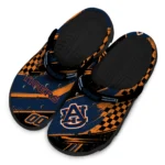 Auburn Tigers Clogs – Custom Circuit Geometry Navy Blue Black 1
