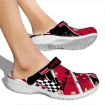 Ball State Cardinals Clogs – Custom Circuit Geometry Red Black 1