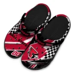 Ball State Cardinals Clogs – Custom Circuit Geometry Red Black 1
