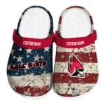 Ball State Cardinals Clogs - Custom Distressed Stripes Red Blue 1 ball-state-cardinals-clog-custom-distressed-stripes-red-blue-best-selling.webp