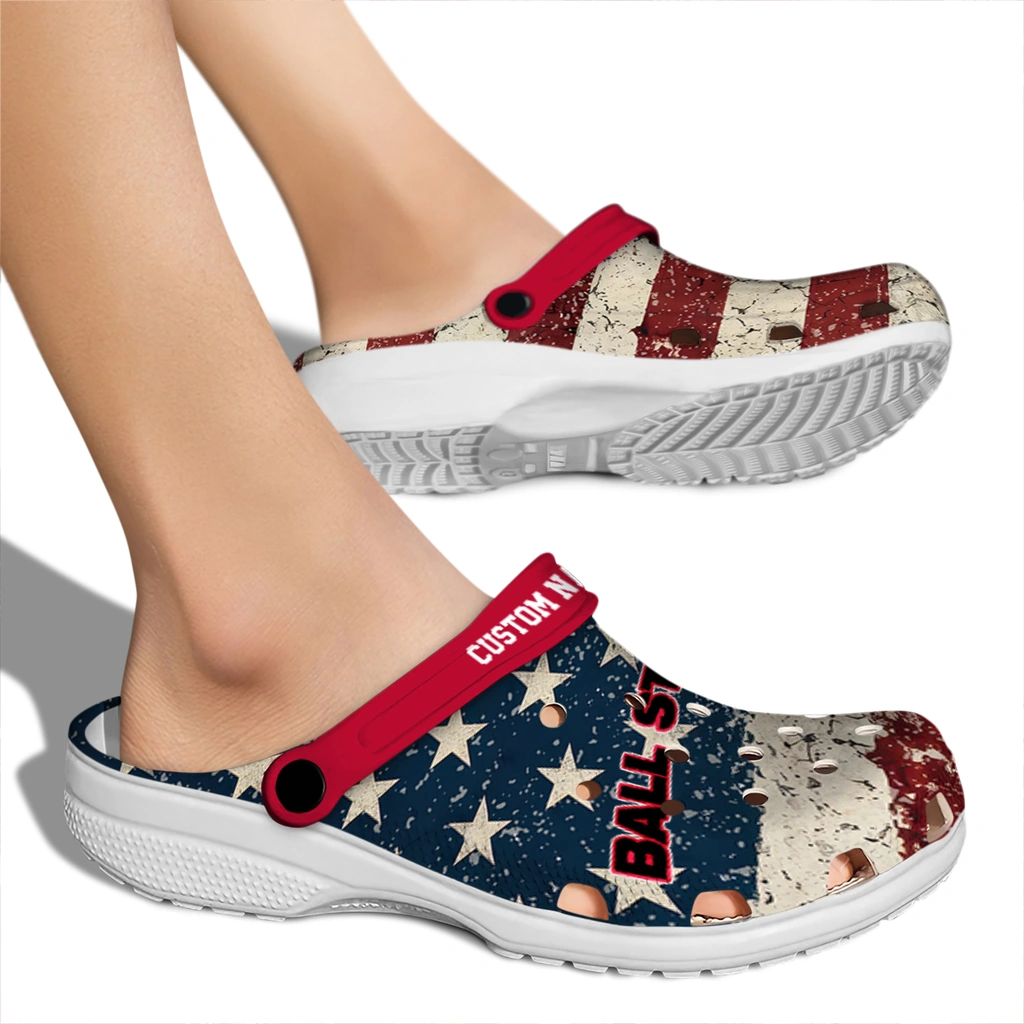 ball-state-cardinals-clog-custom-distressed-stripes-red-blue-fashion-forward.webp