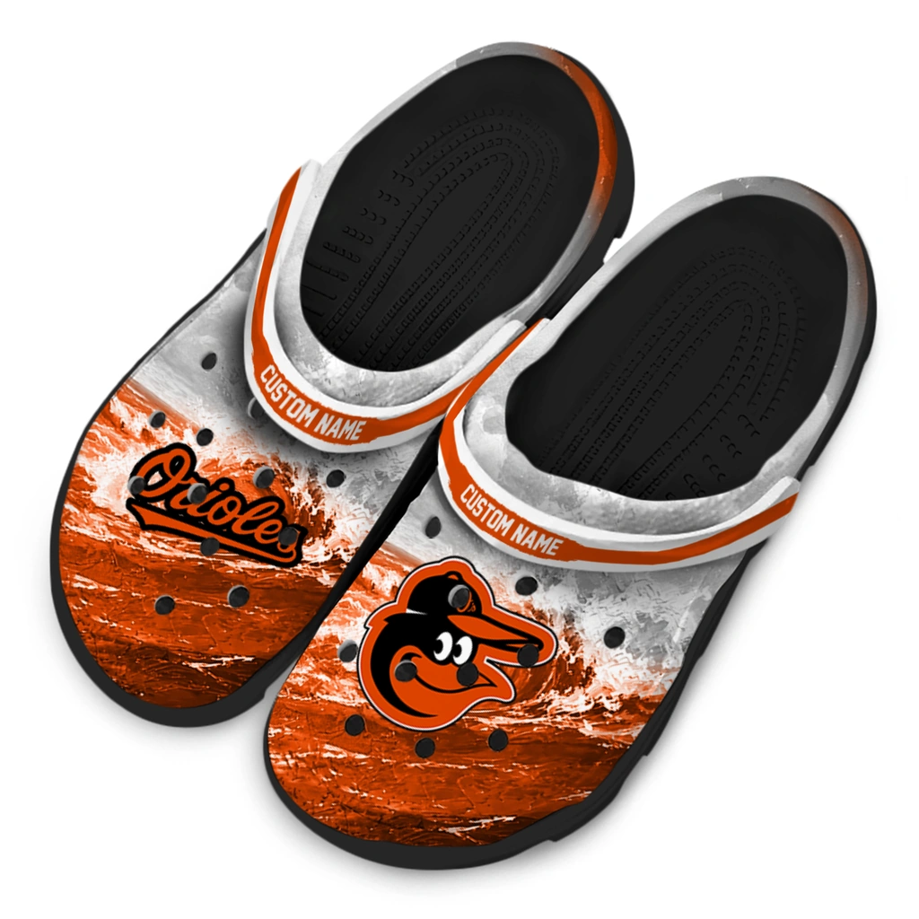 baltimore-orioles-clog-custom-wave-swirl-orange-white-latest-model.webp