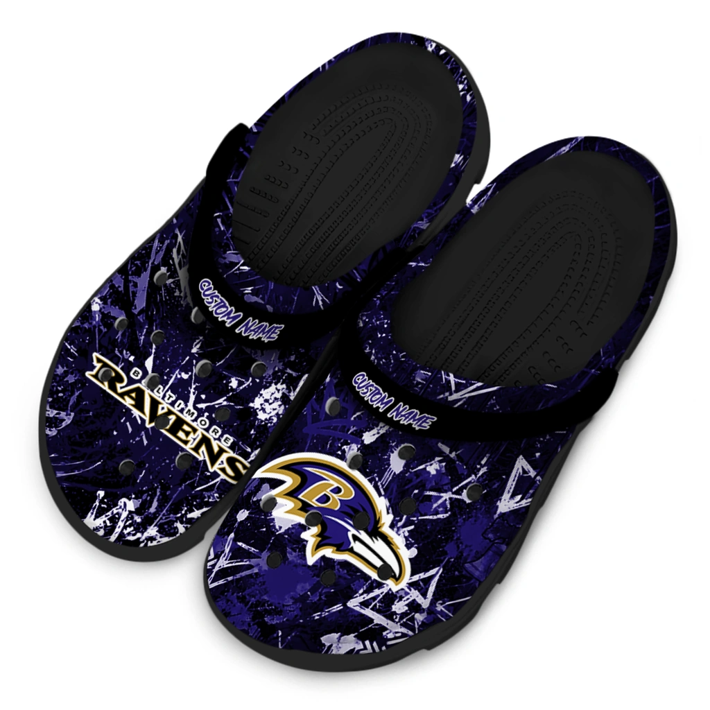 baltimore-ravens-clog-custom-graffiti-burst-purple-black-latest-model.webp