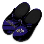Baltimore Ravens Clogs – Customized Circuit Geometry Purple Black 1
