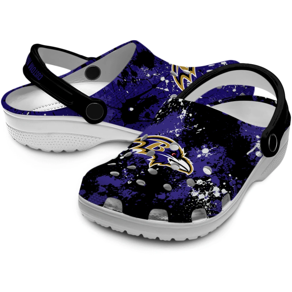baltimore-ravens-clog-personalized-splatter-splash-purple-black-high-quality.webp