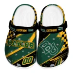 Baylor Bears Clogs - Custom Checkered Streaks Green Black 1 baylor-bears-clog-custom-checkered-streaks-green-black-best-selling.webp