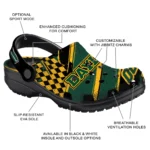 Baylor Bears Clogs – Customized Circuit Geometry Green Black 1