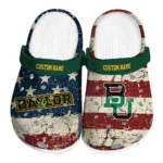 Baylor Bears Clogs - Customized Distressed Stripes Green Red Blue 1 baylor-bears-clog-customized-distressed-stripes-green-red-blue-best-selling.webp