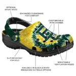 Baylor Bears Clogs Radiant Burst Effect Best Selling